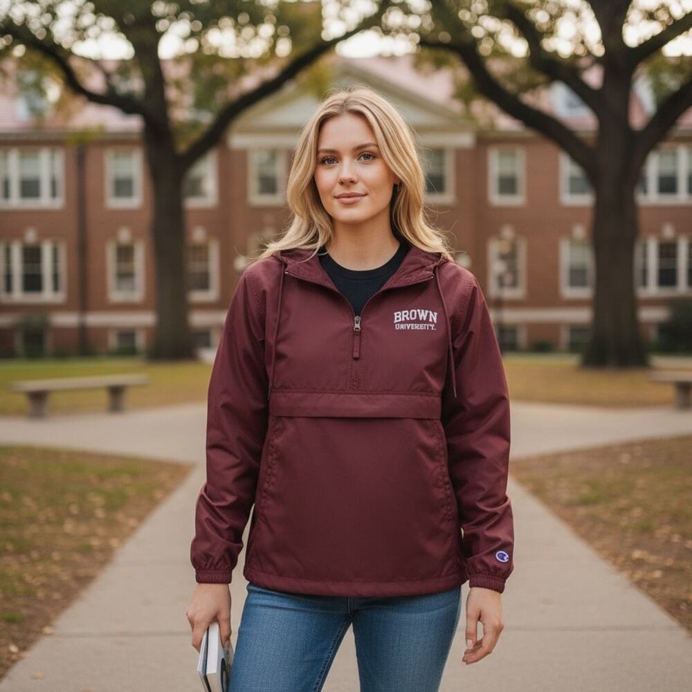 BROWN UNIVERSITY Women’s XL Lightweight Windbreaker Jacket